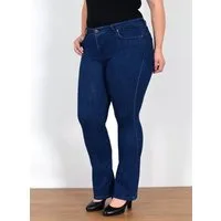ESRA Bootcut-Jeans Stretch Jeans Damen High Waist Bootcut Jeans bis Übergröße Plus Size Wide Leg Jeans Damen Bootcut Schlaghose Damen Jeans Flared High Waist