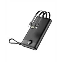 VEGER 10 000mAh (Micro + Typ C + iPhone) Ladekabel Schwarz Powerbank