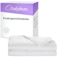 Dailydream Gewichtsdecke für Kinder, beschwerte Decke, Baumwolle oder Fleece, Füllung: Glasperlen, Gleichmäßige Gewichtsverteilung, doppelte Nähte, Handwäsche möglich