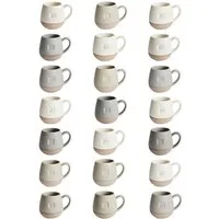 Next Becher Becher mit reaktiver Glasur, Alphabet, 1-tlg., Steingut