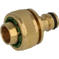 tecuro Schlauchverbinder Schlauchanschluss mit Stecker für Schlauch 3/4 Zoll (19 mm)