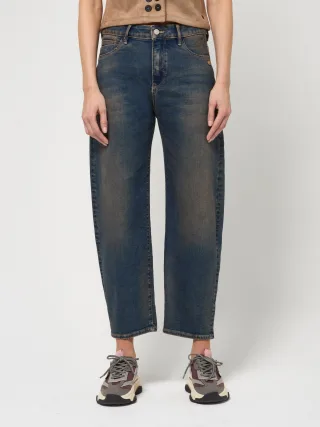 GANG Damen Jeans 94IDA - o-shape fit Jeans brown tinted