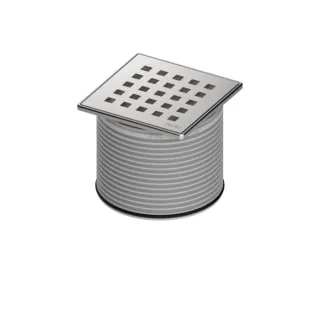 TECEdrainpoint S Rostrahmen 3660007 100x100mm, Edelstahl, Designrost quadratum