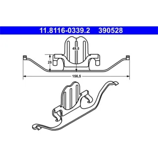 ATE Feder f?r Bremssattel BMW 1er 3er 5er X1 Z4