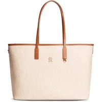 Tommy Hilfiger Tragetasche TH MONOPLAY TOTE LE (Set, Herausnehmbare Innentasche), Damen Schultertasche, Henkeltasche, Shopper mit Allover-Print
