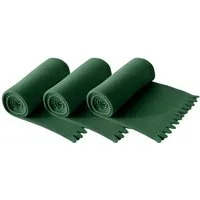 Wohndecke 3er Set Fleecedecke WAVE ca. 120x160, wometo, OEKO-TEX®, Fleecedecke mit Wellenrand & Anti-Pilling
