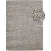 TaraCarpet Teppich Kurzflor-Webteppich Gala, rechteckig, Höhe: 13 mm, uni grau Soft Touch Wohnzimmer Schlafzimmer Kinderzimmer 080x150 cm