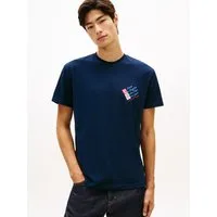 Tommy Jeans T-Shirt TJM REGULAR FIT SIGN SHIFT mit Label-Print, Baumwoll-Jersey