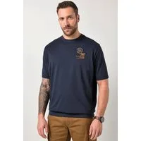 JP1880 T-Shirt T-Shirt Halbarm Bauchfit Badges bis 8 XL