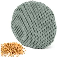 Amilian Kirschkernkissen rund Ø16 cm - Wärmekissen Mikrowelle & Kältekissen - Körnerkissen, Mikrowellenkissen, für Nacken, Schulter, Bauch, Hände, punktuelle Wärme - mikrowellengeeignet