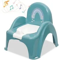 Babykajo Töpfchen mit Musik, (2-tlg), Kinder Töpfchen mit Anti-Rutsch Beschichtung und herausnehmbarem Topf