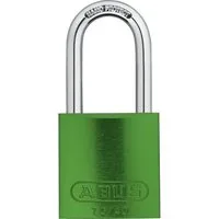 ABUS Vorhängeschloss 72LL/40 grün, Schloss aus Aluminium für 100% Korrosionsbeständigkeit