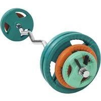 GORILLA SPORTS Hantel-Set SZ-Curlset Gummi Gripper 35 kg