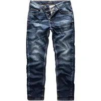 REPUBLIX Straight-Jeans NAT Herren Regular Fit Destroyed Jeans