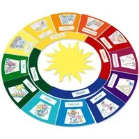 matches21 HOME & HOBBY Bastelset „Jahreskreis“ Lernspiel Holzbaukasten
