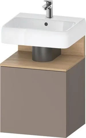 Duravit Qatego Waschtischunterbau wandhängend Basalt Matt 490x420x645 mm - QA4077R30430000 QA4077R30430000