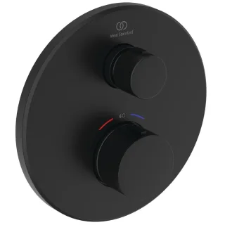 Ideal Standard Unterputz-Thermostat Ceratherm Navigo rund 1 Verbraucher, Silk Black, A8578XG A8578XG