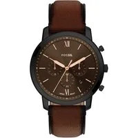 Fossil Chronograph Neutra FS6163, Quarzuhr, Armbanduhr, Herrenuhr, Lederarmband, analog, Tag