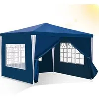 Clanmacy Pavillon Pavillon Partyzelt Festzelt Wasserdicht mit Fenster 3x3m/3X6m