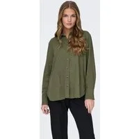 JDY Hemdbluse JDYSAY L/S LINEN LOOSE SHIRT WVN NOOS