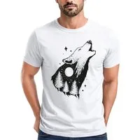Neverless Print-Shirt Herren T-Shirt Bär Grizzly Bear Natur Outdoor Adventure Fashion mit Print