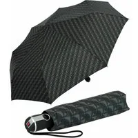 Knirps® Taschenregenschirm Large Duomatic mit Auf-Zu-Automatik - Nimbus black, der große, stabile Begleiter