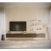 Selsey TV-Schrank BEMMI Hängendes TV-Board mit vier Klappen 300 cm