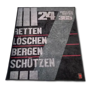 Feuerwehr Sofadecke | Oversize Kuscheldecke | RLBS 24/7 | 2x1,5m