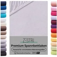 Zestri Spannbettlaken für Boxspringbett Wasserbett 140x200 180x200 cm Baumwolle mit Elasthan, Gummizug: rundum, bis 40cm Steghöhe, auch für Wasserbetten