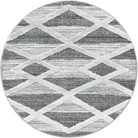Ayyildiz Teppiche Teppich PISA 4709, rund, Höhe: 20 mm, auch rechteckig, Hoch Tief Struktur, Wohnzimmer, Schlafzimmer
