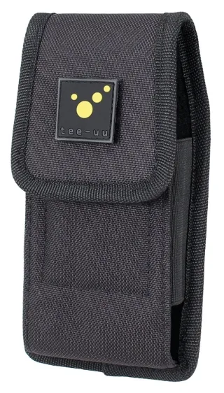 Smartphone-Holster | tee-uu | SMARTY PRO | für Geräte von 4,7'' bis 6,7'' | Kleinteilefach für bis zu 5 (Kredit-)Karten | stoßfest | gepolstert