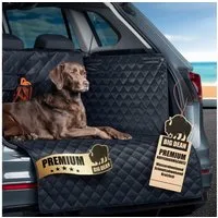BigDean Tier-Kofferraumschutzdecke Premium Kofferraum Schutzmatte mit Seiten & Stoßstangenschutz, Schutz vor Schmutz, Nässe & Tierhaaren. Robust & Wasserabweisend