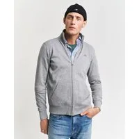Gant Sweatjacke REG SHIELD FULL ZIP SWEAT mit Logostickerei auf der Brust