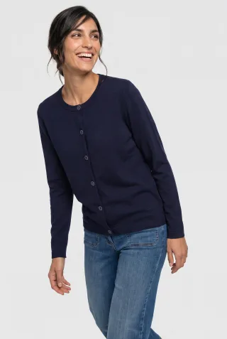 Olsen - Cardigan Long Sleeves Ink Blue - Gr. - 42