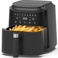 AIMAX Heißluftfritteuse Airfryer 6L, 360° Heißluft, Timer, 40–200°C, Spülmaschinenfest, fettarm, ohne Öl, 1650 W, Touchdisplay, LED-Bildschirm, 9 Programme, Überhitzungsschutz