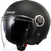 LS2 Motorradhelm OF620 Classy Solid Jethelm, vorbereitet für Kommunikationssystem,integriertes Sonnenvisier