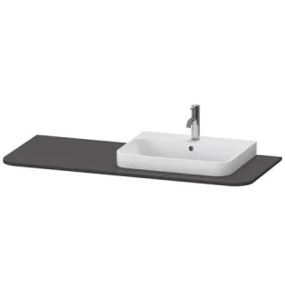 Duravit Happy D.2 Plus Konsole Graphit Supermatt 1300x550x16 mm - HP031KR8080 HP031KR8080