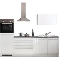 BASIC by Balculina Küchenzeile Jazz, Breite 260 cm, wahlweise mit E-Geräten