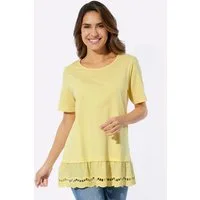 Sieh an! T-Shirt Longshirt Kurzarm
