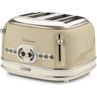 Ariete Toaster Vintage, 4 kurze Schlitze, für 4 Scheiben, 1600 W