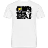 Spreadshirt T-Shirt MTV Astronaut Auf Dem Mond Mit MTV-Flagge Männer T-Shirt (1-tlg)