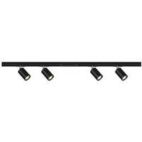 Briloner Leuchten Schienensystem-Sets RAIL, ohne Leuchtmittel, Schienensystem Rail 1,5 m Schwarz max. 9W Decke Wohnzimmer Büro Küche