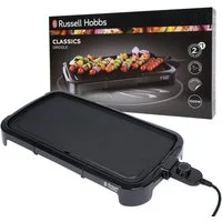 RUSSELL HOBBS Elektrogrill Classics Elektrischer Tischgrill 1500W, Anti-Haft-Beschichtung, abnehmbares Kabel, Fettauffangschale