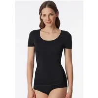 Schiesser Kurzarmshirt Personal Fit Rundhalsausschnitt, Single Jersey, ohne störende Seitennähte