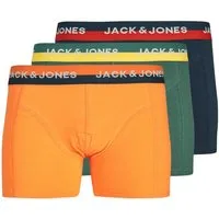 Jack & Jones Boxershorts Herren Unterwäsche 3er Pack JACOLI TRUNKS 3 PACK