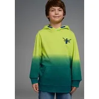 Chiemsee Kapuzensweatshirt Farbverlaufshirt Langarm, bedruckt, Rundhalsausschnitt, aus 100% Baumwolle