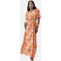 Elara Maxikleid Sommer-Maxikleid mit V-Ausschnitt (1-tlg)