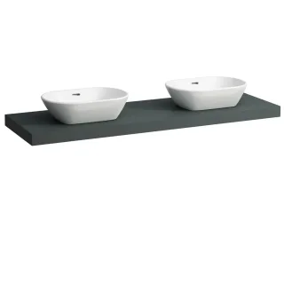 Laufen Waschtisch-Platte LANI 495x1570x65 mit Aussschnitt links und rechts H4046941122661
