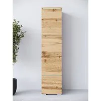 Home affaire Vitrine Vera, Höhe 130 cm, in verschiedenen Farbausführungen (1-St) LED-Beleuchtung, Türanschlag frei wählbar, stehend/hängend
