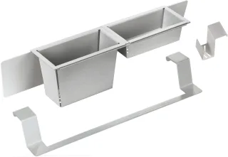 Neuesbad Set OF ACCESSORIES, Edelstahl Gebürstet NB1DEZZMK011O1